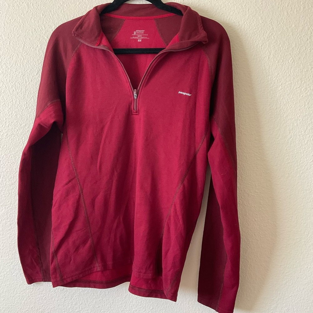 Vintage Patagonia Performance Base Layer Long Sleeve Shirt quarter zip M Medium
